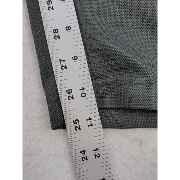 Nike Drifit Athletic Shorts Size L Gray & Yellow Embroidered Swoosh Logo - Picture 9 of 11